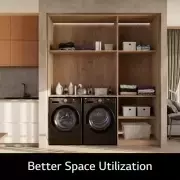 LG 洗13公斤+乾10公斤 Objet Collection WashTower™ AI 智控洗乾衣機｜自然綠+雪霧白, WD-S1310GB