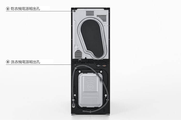 LG 洗13公斤+乾10公斤 Objet Collection WashTower™ AI 智控洗乾衣機｜熱泵除濕｜石墨綠+雪霧白, WD-S1310GB