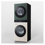 LG 洗13公斤+乾10公斤 Objet Collection WashTower™ AI 智控洗乾衣機｜自然綠+雪霧白, WD-S1310GB
