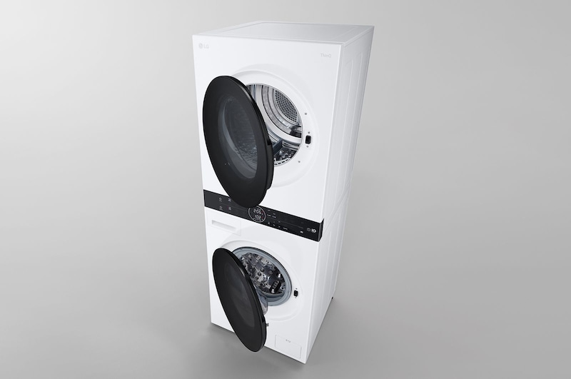 LG 洗13公斤+乾10公斤 WashTower™ AI 智控洗乾衣機｜熱泵除濕｜冰瓷白, WD-S1310W