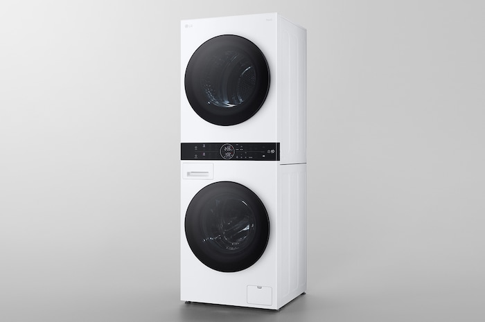 LG 洗13公斤+乾10公斤 WashTower™ AI 智控洗乾衣機｜熱泵除濕｜冰瓷白, WD-S1310W