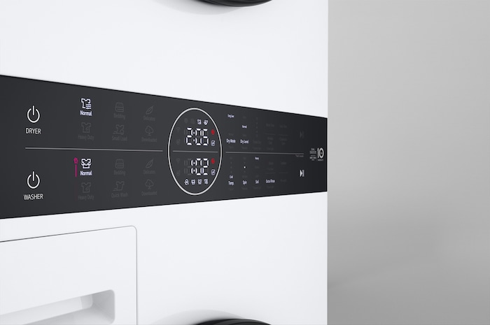 LG 洗13公斤+乾10公斤 WashTower™ AI 智控洗乾衣機｜熱泵除濕｜冰瓷白, WD-S1310W