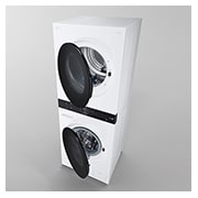 LG 洗13公斤+乾10公斤 WashTower™ AI 智控洗乾衣機｜熱泵除濕｜冰瓷白, WD-S1310W