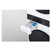 LG 洗13公斤+乾10公斤 WashTower™ AI 智控洗乾衣機｜熱泵除濕｜冰瓷白, WD-S1310W