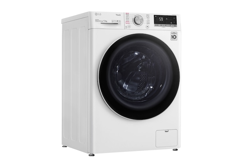 LG 13公斤滾筒洗衣機｜冰瓷白｜蒸洗脫 (特定通路販售), WD-S13VCW