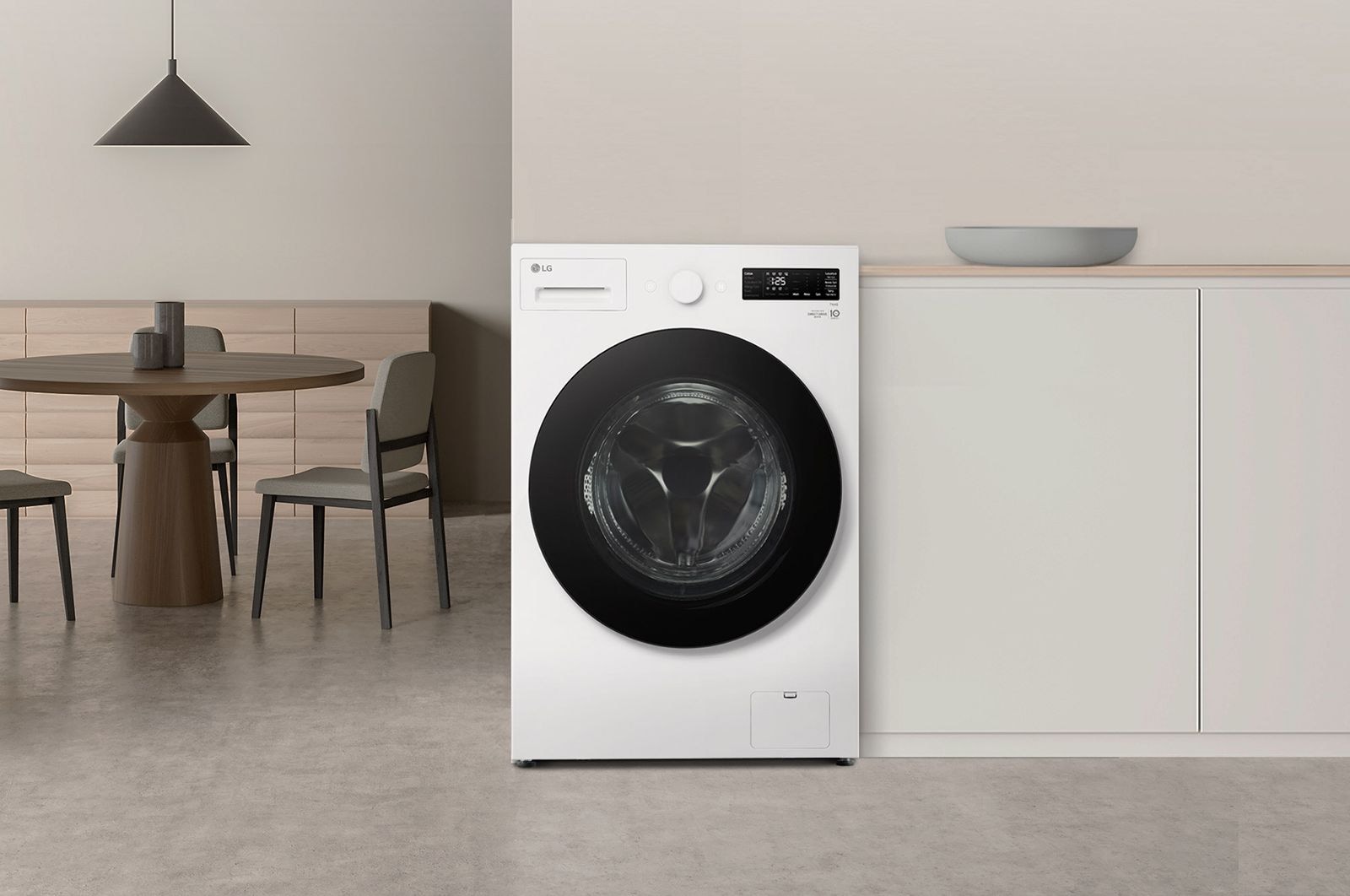 LG 15公斤滾筒洗衣機｜雪霧白｜AI DD™ 蒸洗脫, WD-S15NW