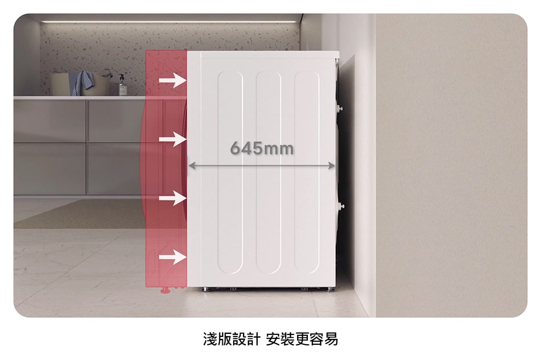 LG 15公斤滾筒洗衣機｜雲霧白｜AI DD™ 蒸洗脫, WD-S15NW