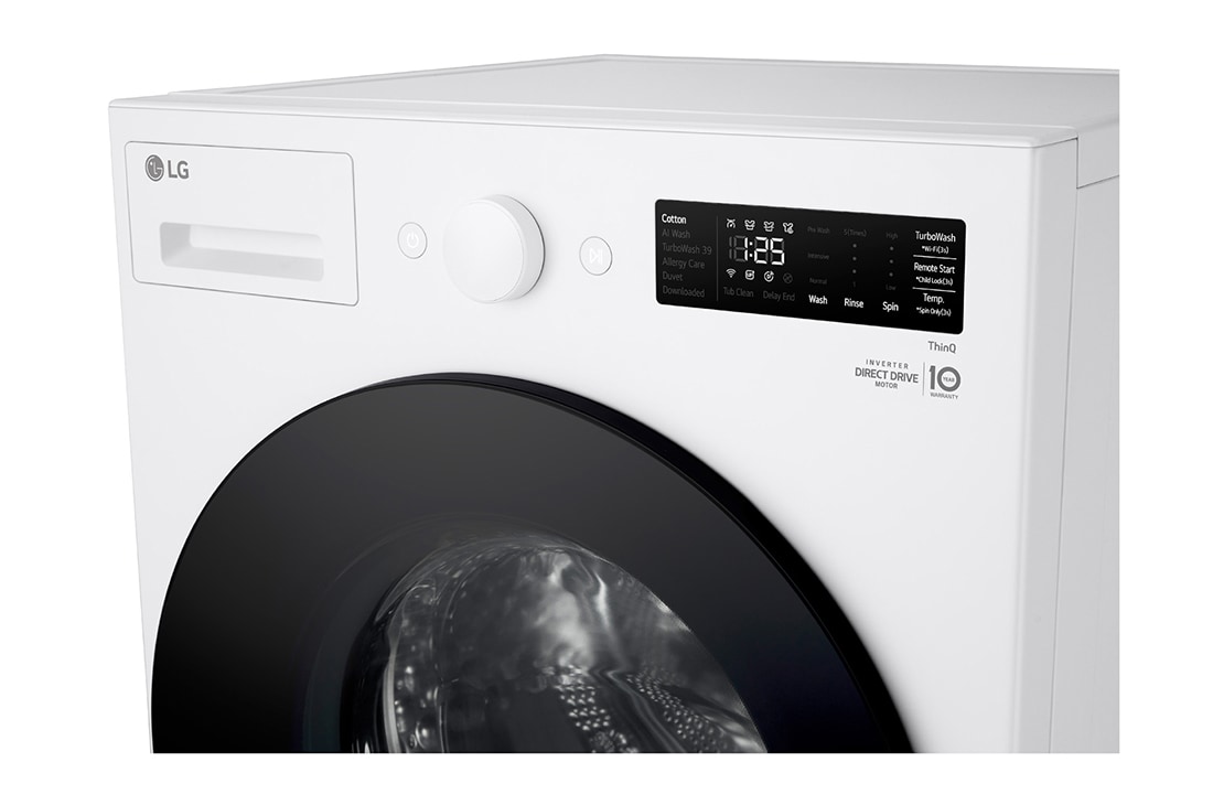 LG 15公斤滾筒洗衣機｜雲霧白｜AI DD™ 蒸洗脫, WD-S15NW