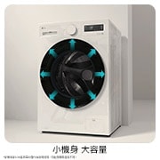 LG 15公斤滾筒洗衣機｜雪霧白｜AI DD™ 蒸洗脫, WD-S15NW