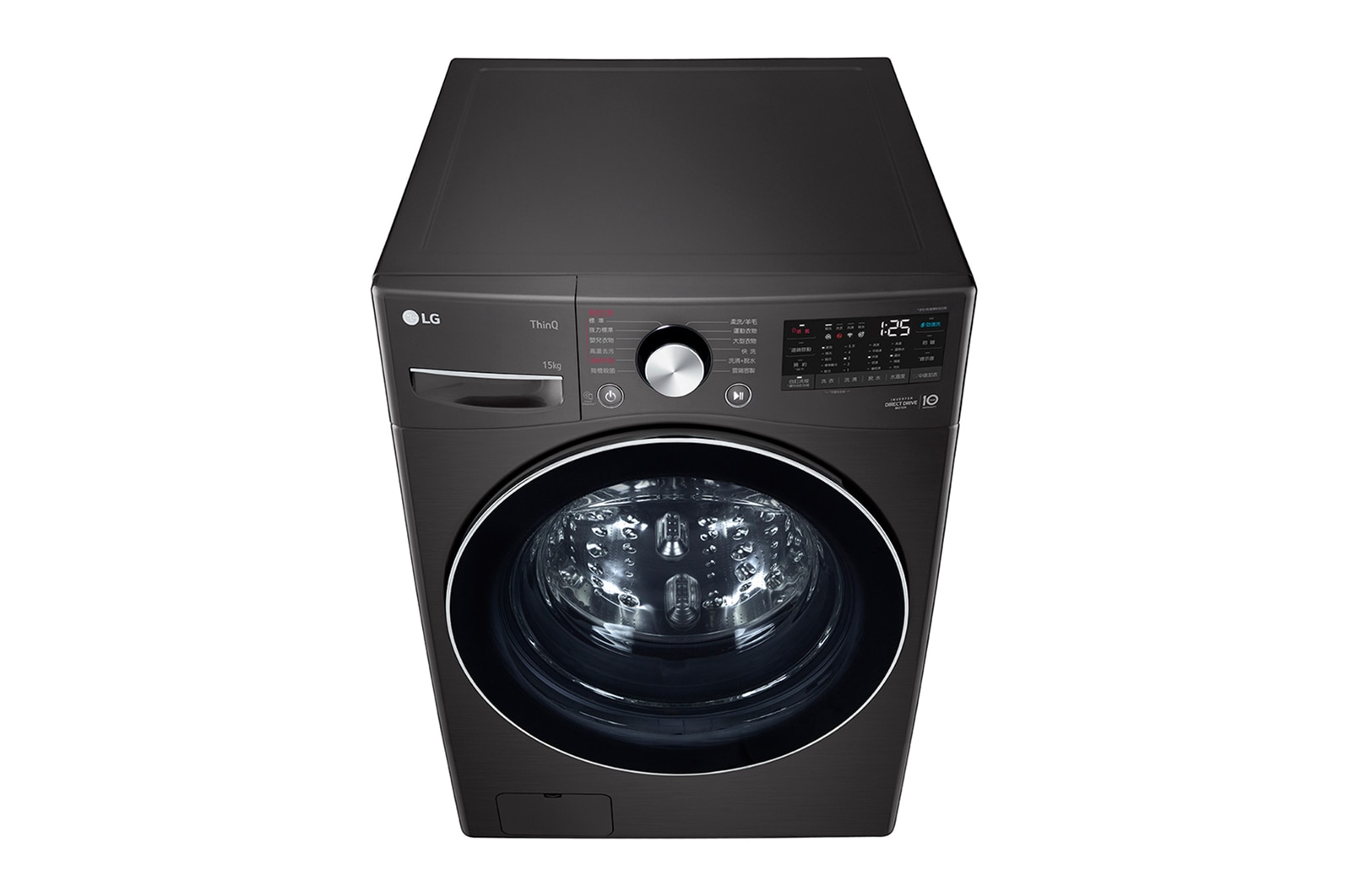 LG 15公斤滾筒洗衣機｜尊爵黑｜蒸洗脫 (特定通路販售), WD-S15TBB