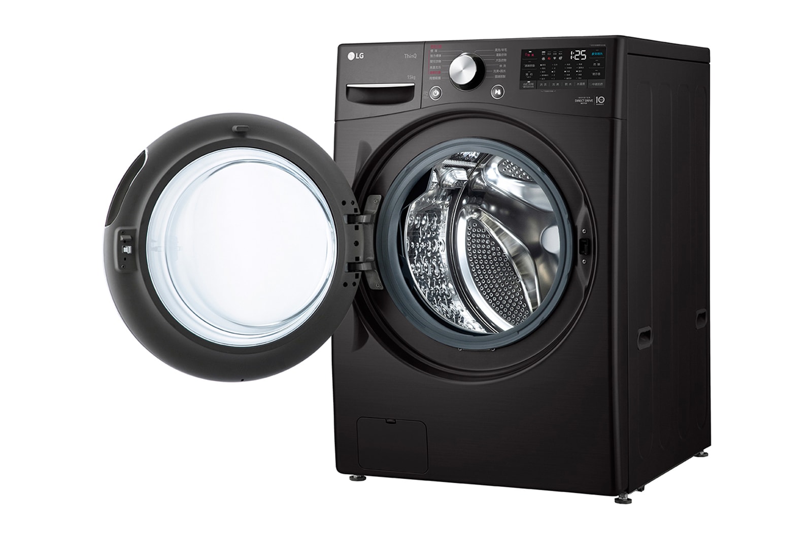 LG 15公斤滾筒洗衣機｜尊爵黑｜蒸洗脫 (特定通路販售), WD-S15TBB