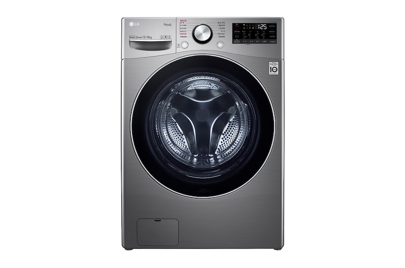 LG 蒸氣滾筒洗衣機 (蒸洗脫烘)｜洗衣15公斤+烘衣8公斤 (星辰銀), WD-S15TCD