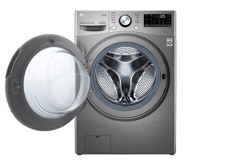 LG 蒸氣滾筒洗衣機 (蒸洗脫烘)｜洗衣15公斤+烘衣8公斤 (星辰銀), WD-S15TCD