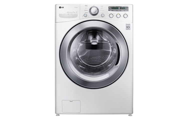 6 Motion DD直驅變頻 蒸氣滾筒洗衣機 炫麗白 / 17公斤 WD-S17NBW 正視圖