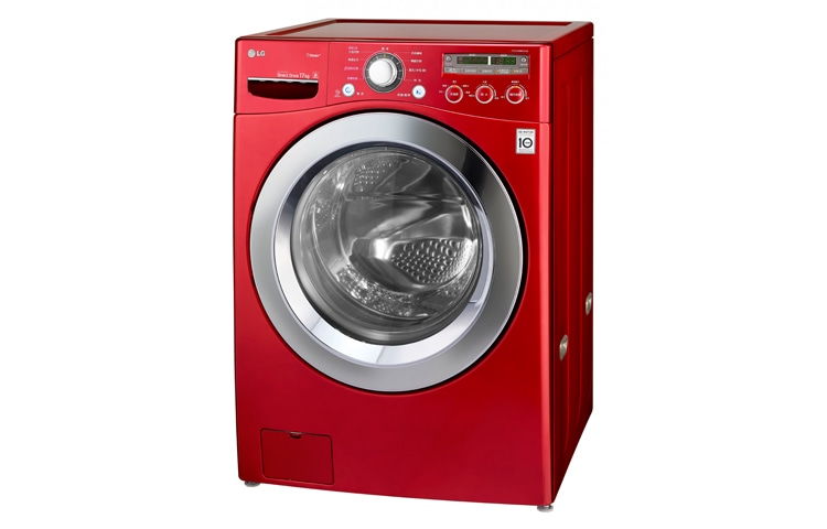 LG 6 Motion DD直驅變頻 蒸氣滾筒洗衣機 深艷紅 / 17公斤, WD-S17NRW