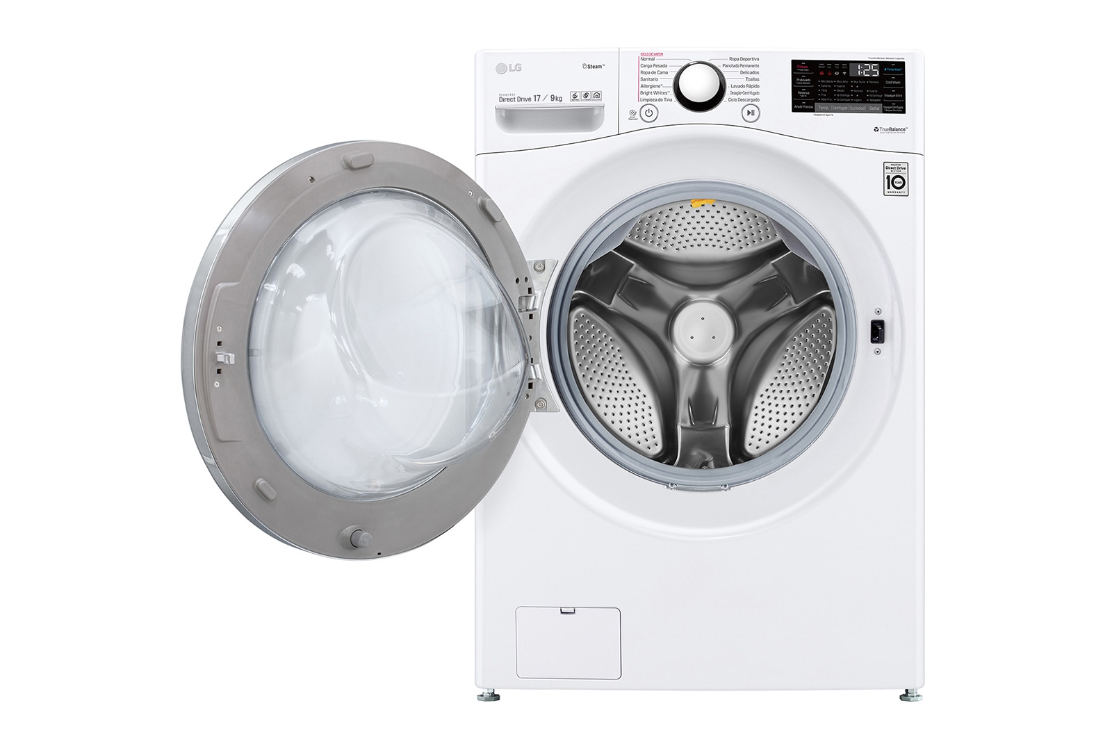 LG 蒸氣滾筒洗衣機 (蒸洗脫烘)｜洗衣17公斤+烘衣9公斤, WD-S17VBD