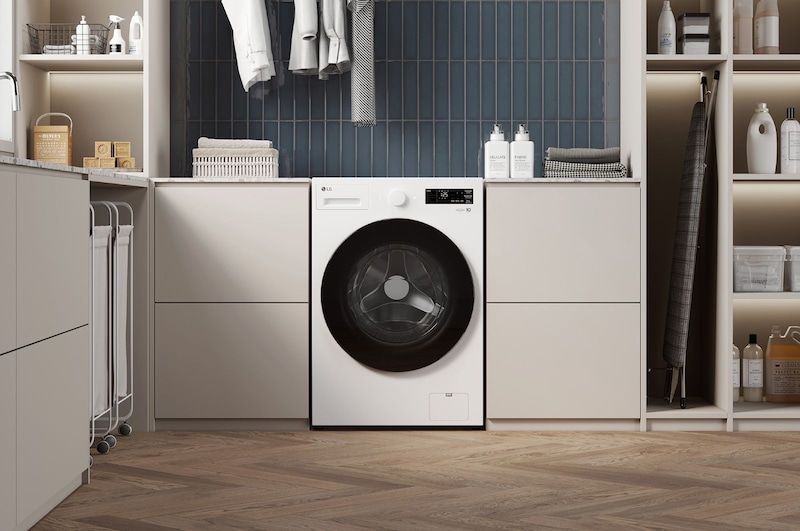 LG 18公斤滾筒洗衣機｜雲霧白｜AI DD™ 蒸洗脫, WD-S18NW