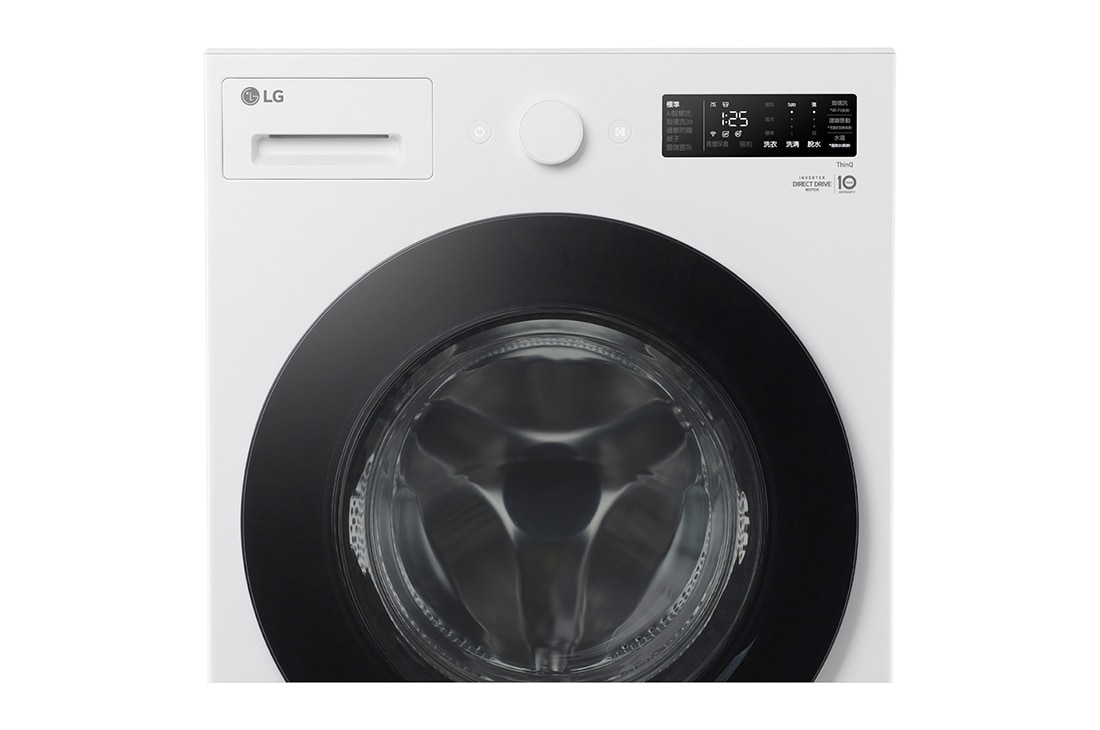 LG 18公斤滾筒洗衣機｜雲霧白｜AI DD™ 蒸洗脫, WD-S18NW