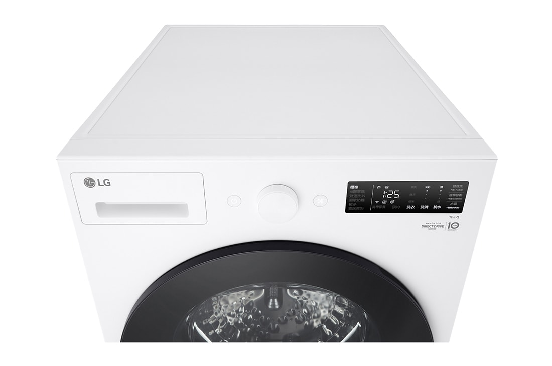 LG 18公斤滾筒洗衣機｜雲霧白｜AI DD™ 蒸洗脫, WD-S18NW