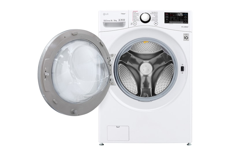 LG 蒸氣滾筒洗衣機 (蒸洗脫烘)｜洗衣18公斤+烘衣10公斤 (冰磁白), WD-S18VBD