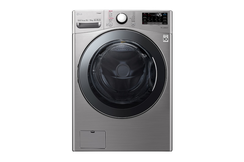 LG 蒸氣滾筒洗衣機 (蒸洗脫烘)|洗衣18公斤+烘衣10公斤 (星辰銀), WD-S18VCM