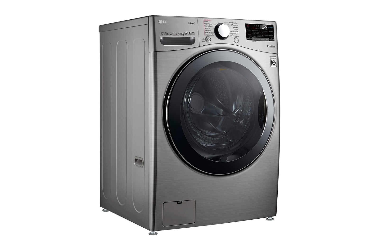 LG 蒸氣滾筒洗衣機 (蒸洗脫烘)｜洗衣18公斤+烘衣10公斤 (星辰銀), WD-S18VCM
