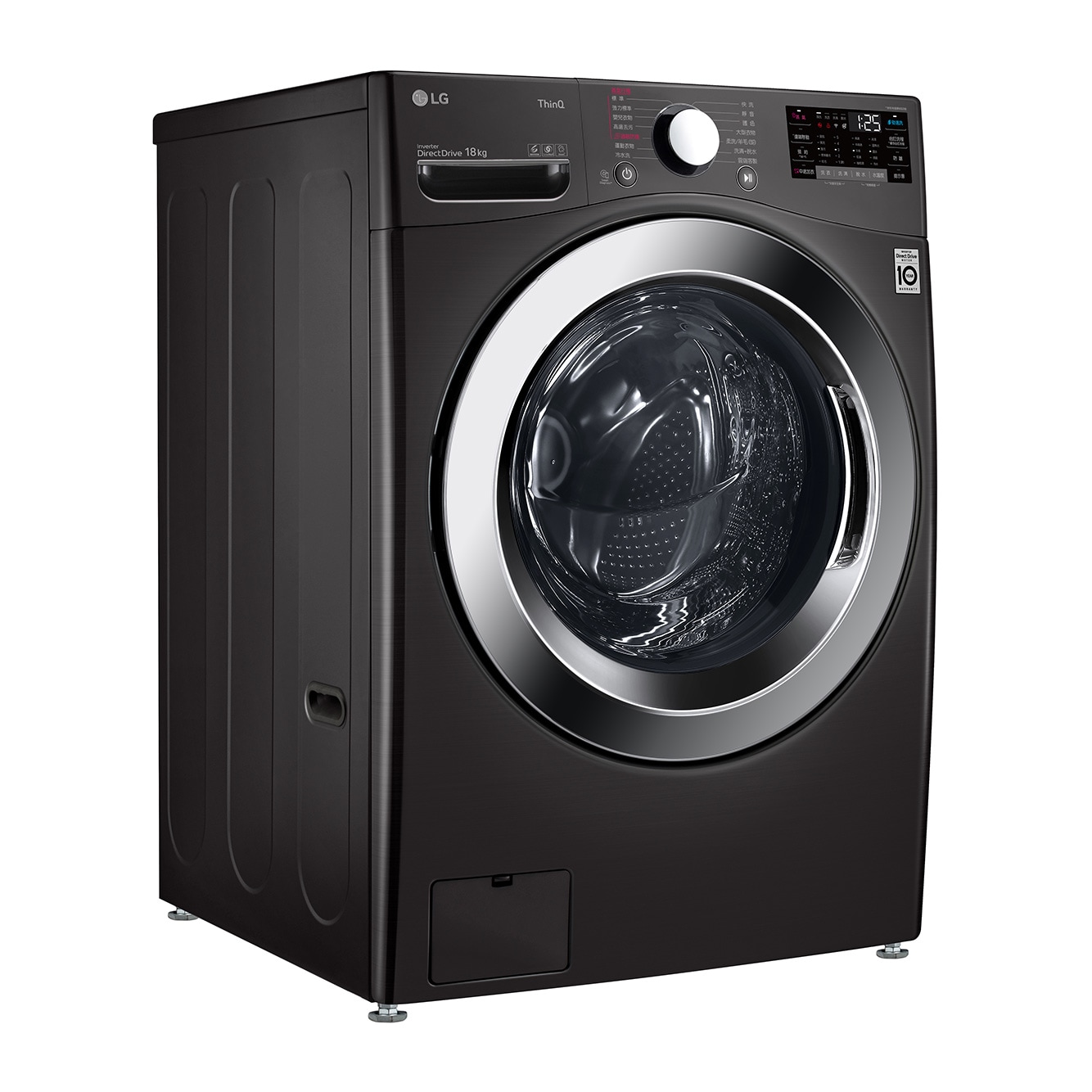 LG 18公斤滾筒洗衣機｜尊爵黑｜蒸洗脫, WD-S18VZB