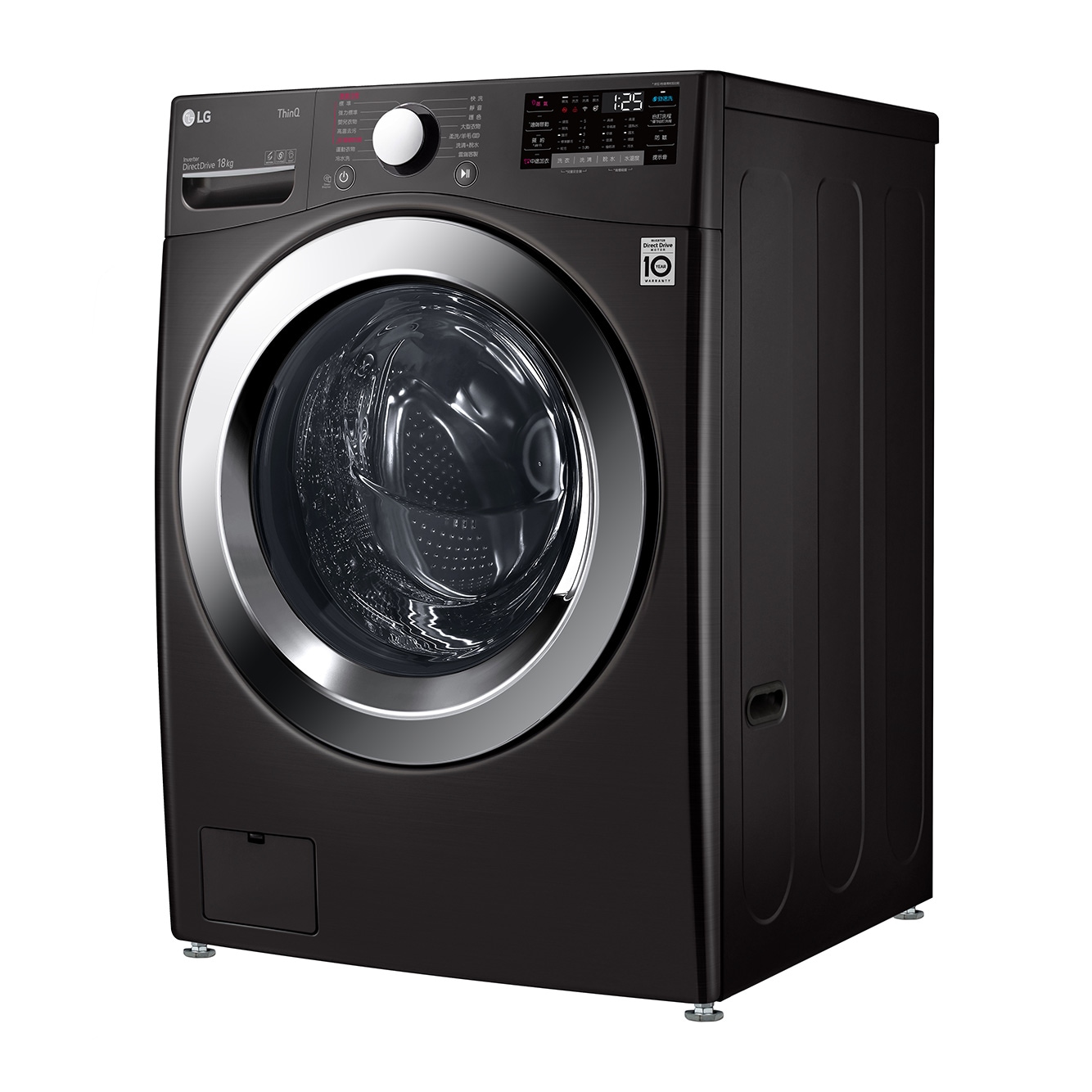 LG 18公斤滾筒洗衣機｜尊爵黑｜蒸洗脫, WD-S18VZB