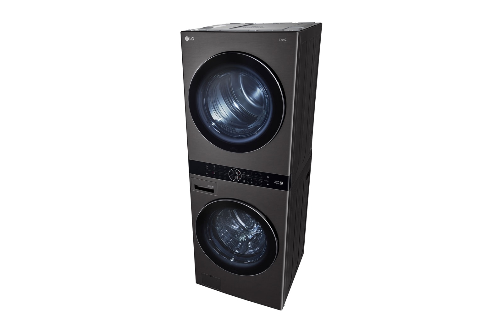 LG 洗19公斤+乾16公斤 WashTower AI 智控洗乾衣機｜尊爵黑, WD-S1916B