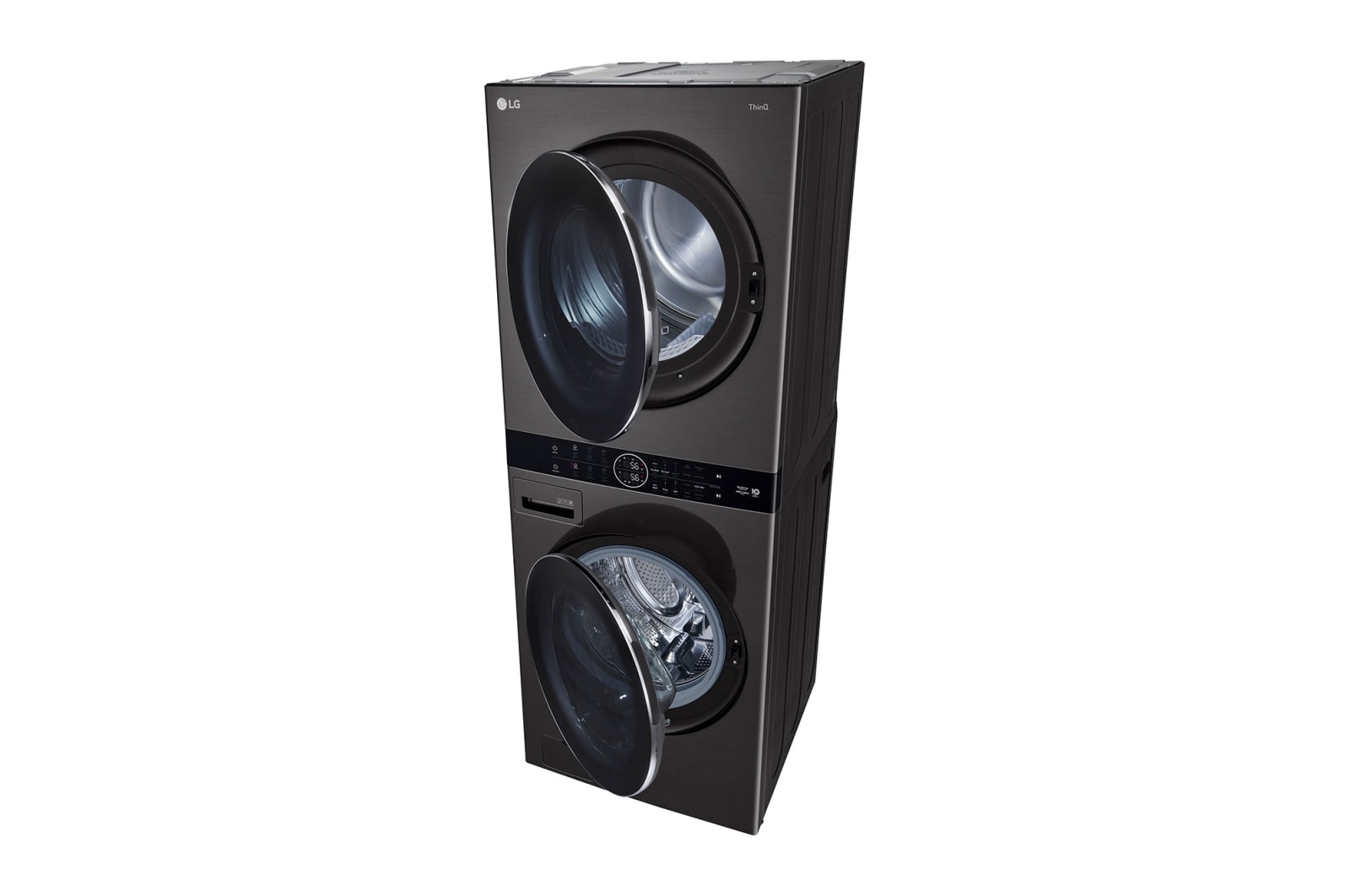 LG 洗19公斤+乾16公斤 WashTower AI 智控洗乾衣機｜尊爵黑, WD-S1916B