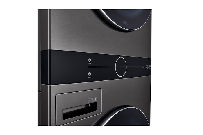 LG 洗19公斤+乾16公斤 WashTower™ AI 智控洗乾衣機|熱泵除濕|尊爵黑, WD-S1916B