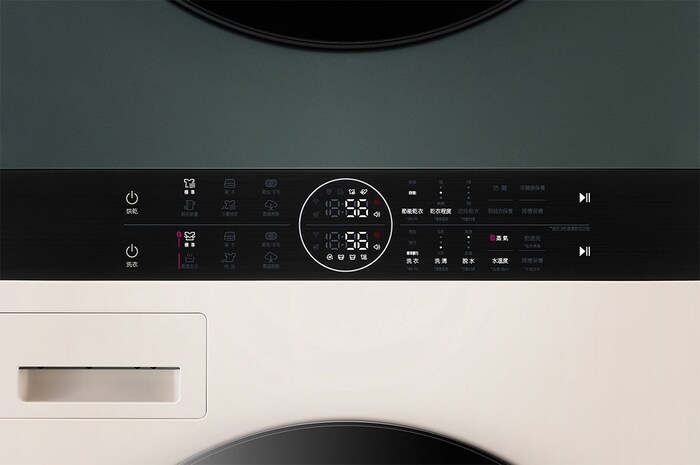 LG 洗19公斤+乾16公斤 Objet Collection WashTower™ AI 智控洗乾衣機｜熱泵除濕｜自然綠+雪霧白, WD-S1916JGB