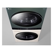 LG 洗19公斤+乾16公斤 Objet Collection WashTower™ AI 智控洗乾衣機｜自然綠+雪霧白, WD-S1916JGB