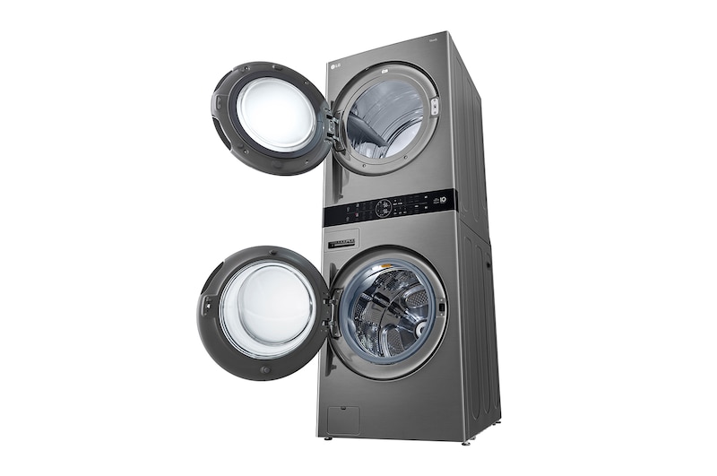 LG 洗19公斤+乾16公斤 WashTower™ AI 智控洗乾衣機｜熱泵除濕｜星辰銀, WD-S1916VM