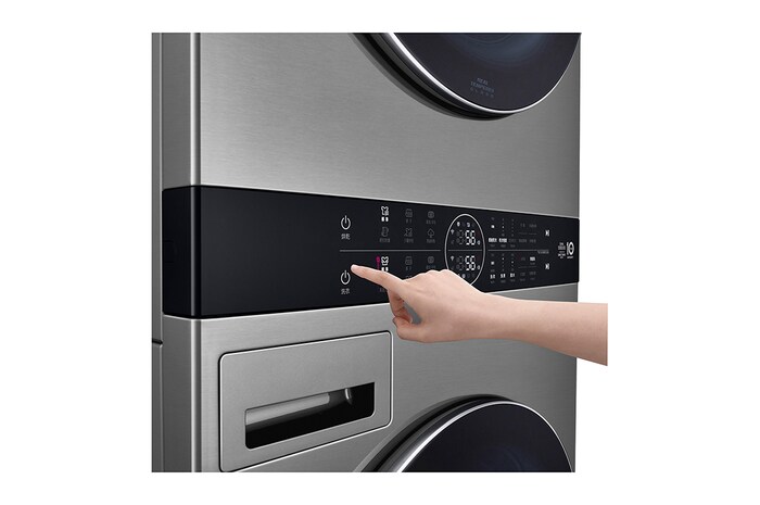 LG 洗19公斤+乾16公斤 WashTower™ AI 智控洗乾衣機｜熱泵除濕｜星辰銀, WD-S1916VM