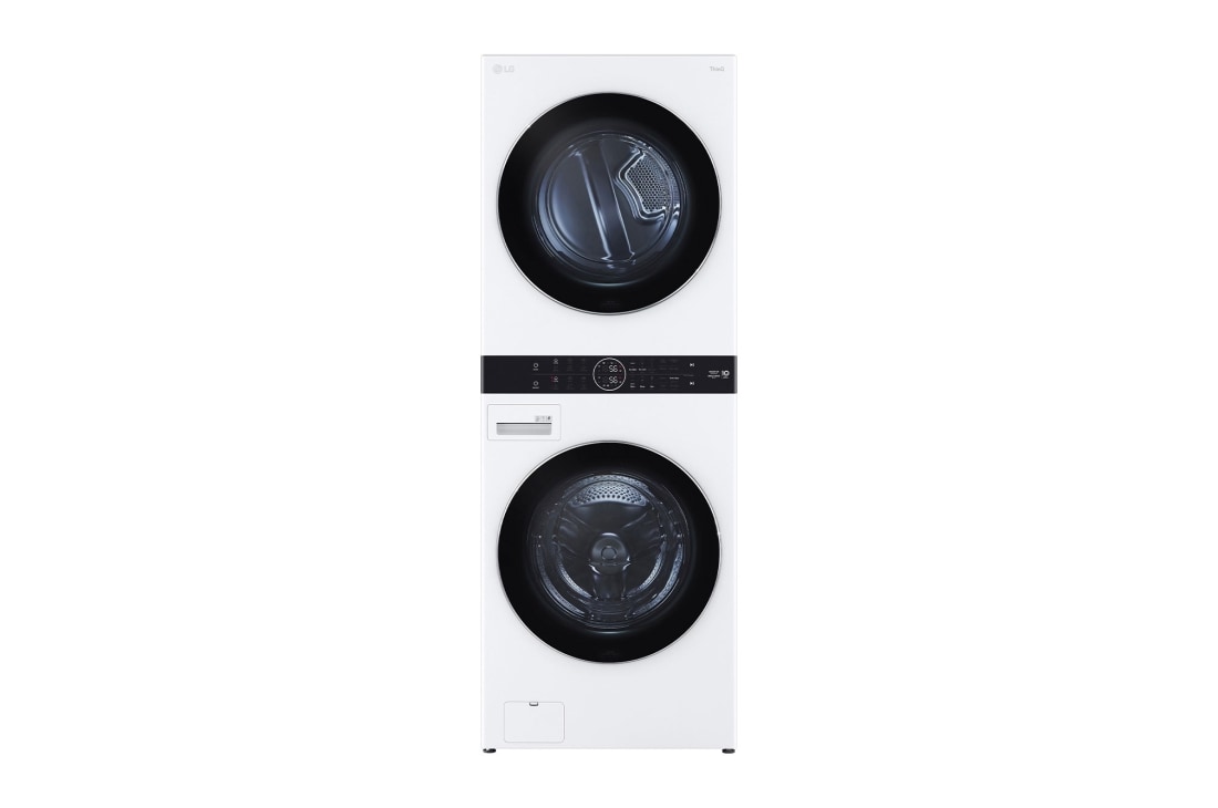 LG 洗19公斤+乾16公斤 WashTower™ AI 智控洗乾衣機｜熱泵除濕｜冰瓷白, WD-S1916W