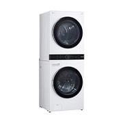 LG 洗19公斤+乾16公斤 WashTower AI 智控洗乾衣機｜冰瓷白, WD-S1916W
