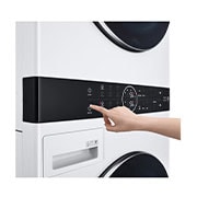LG 洗19公斤+乾16公斤 WashTower AI 智控洗乾衣機｜冰瓷白, WD-S1916W