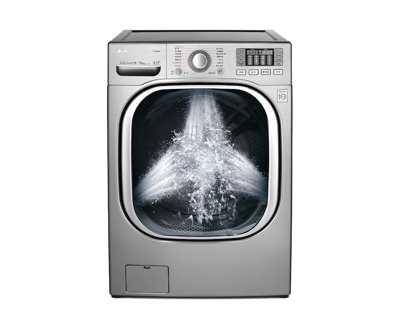 LG 6 Motion DD直驅變頻 蒸氣滾筒洗衣機 典雅銀 / 19公斤洗衣容量, 9公斤烘衣容量, WD-S19TVD