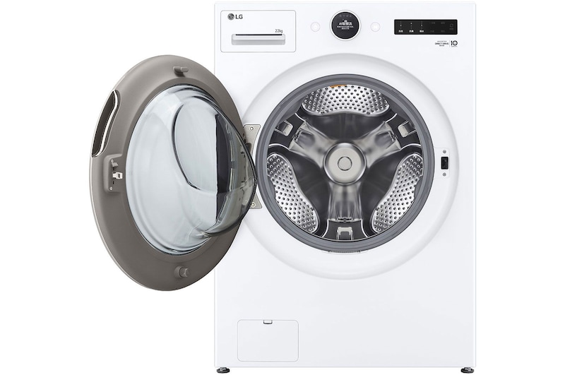 LG 洗乾衣機堆疊｜蒸洗脫22公斤+AI 熱泵除濕乾衣20公斤｜冰瓷白, FD22FWPT.WR20DW