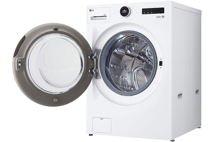 LG 22公斤滾筒洗衣機｜冰瓷白｜AI DD™ 蒸洗脫, WD-S22FW