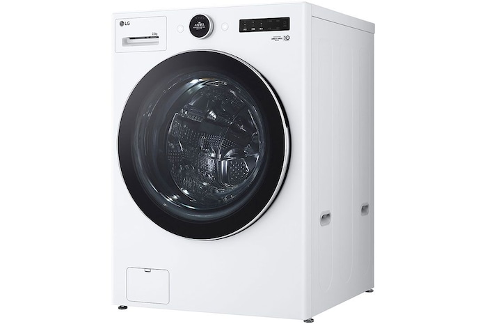 LG 22公斤滾筒洗衣機｜冰瓷白｜AI DD™ 蒸洗脫, WD-S22FW