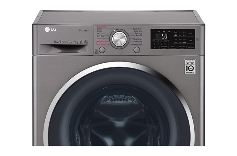 LG 6 Motion DD直驅變頻 蒸氣滾筒洗衣機 精緻銀  / 9公斤洗衣容量; 5公斤烘衣容量, WD-S90TCS
