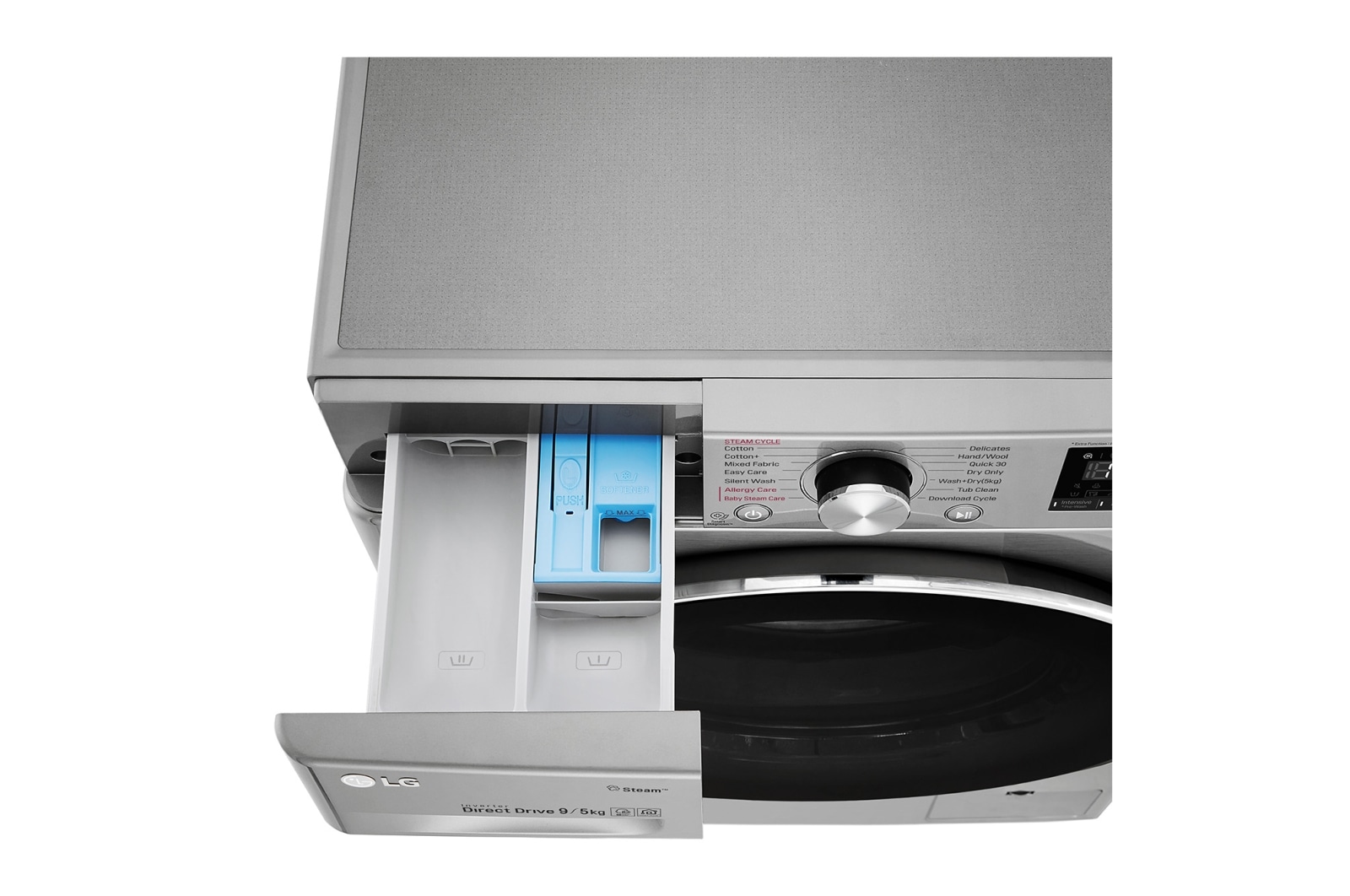 LG 蒸氣滾筒洗衣機 (蒸洗脫烘)｜洗衣9公斤+烘衣6公斤, WD-S90VDS