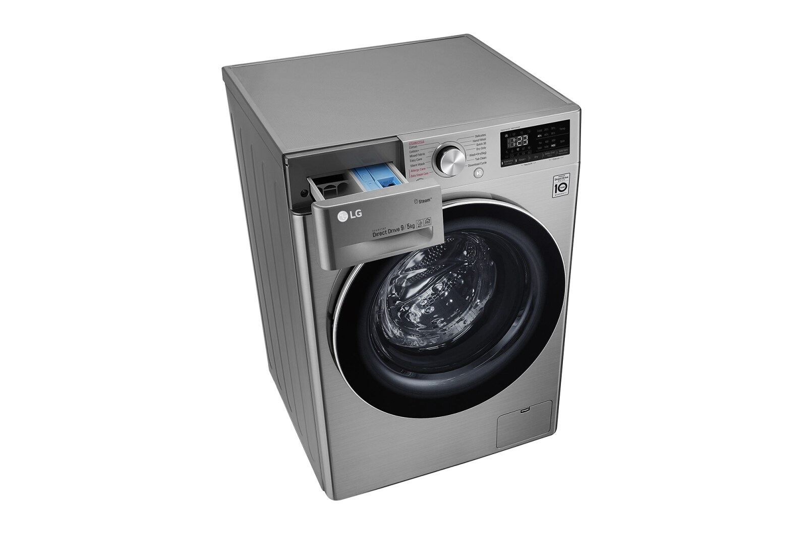 LG 蒸氣滾筒洗衣機 (蒸洗脫烘)｜洗衣9公斤+烘衣6公斤, WD-S90VDS