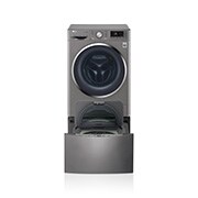 WiFi TWINWash 雙能洗 (蒸洗脫)星辰銀/ 10.5公斤&#43;2公斤洗衣容量 WD-TWS105CV TWINWash 正視圖