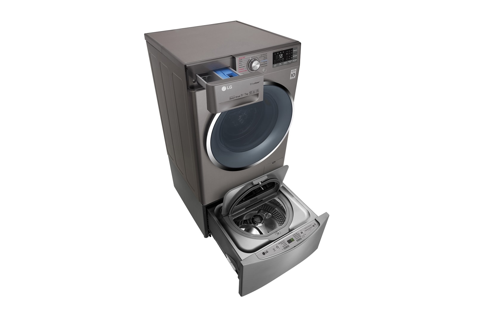 LG WiFi TWINWash 雙能洗 (蒸洗脫)星辰銀/ 10.5公斤+2公斤洗衣容量, WD-TWS105CV TWINWash