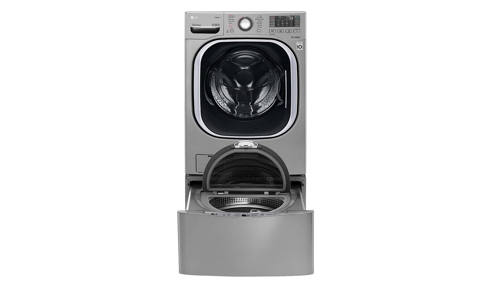 LG TWINWash 雙能洗(蒸洗脫烘) 19公斤+2.5公斤洗衣容量, WD-S19TVD TWINWash