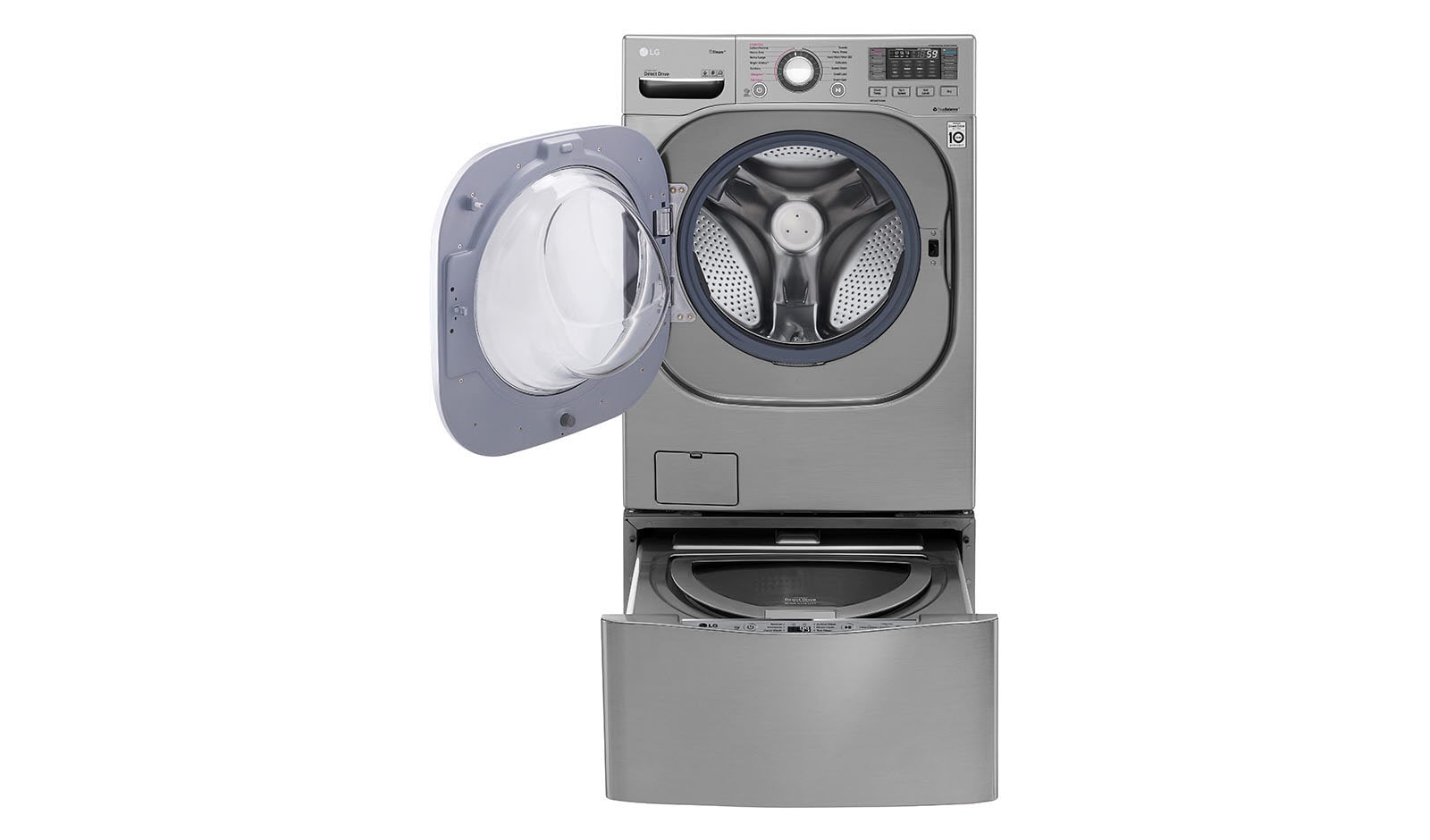 LG TWINWash 雙能洗(蒸洗脫烘) 19公斤+2.5公斤洗衣容量, WD-S19TVD TWINWash