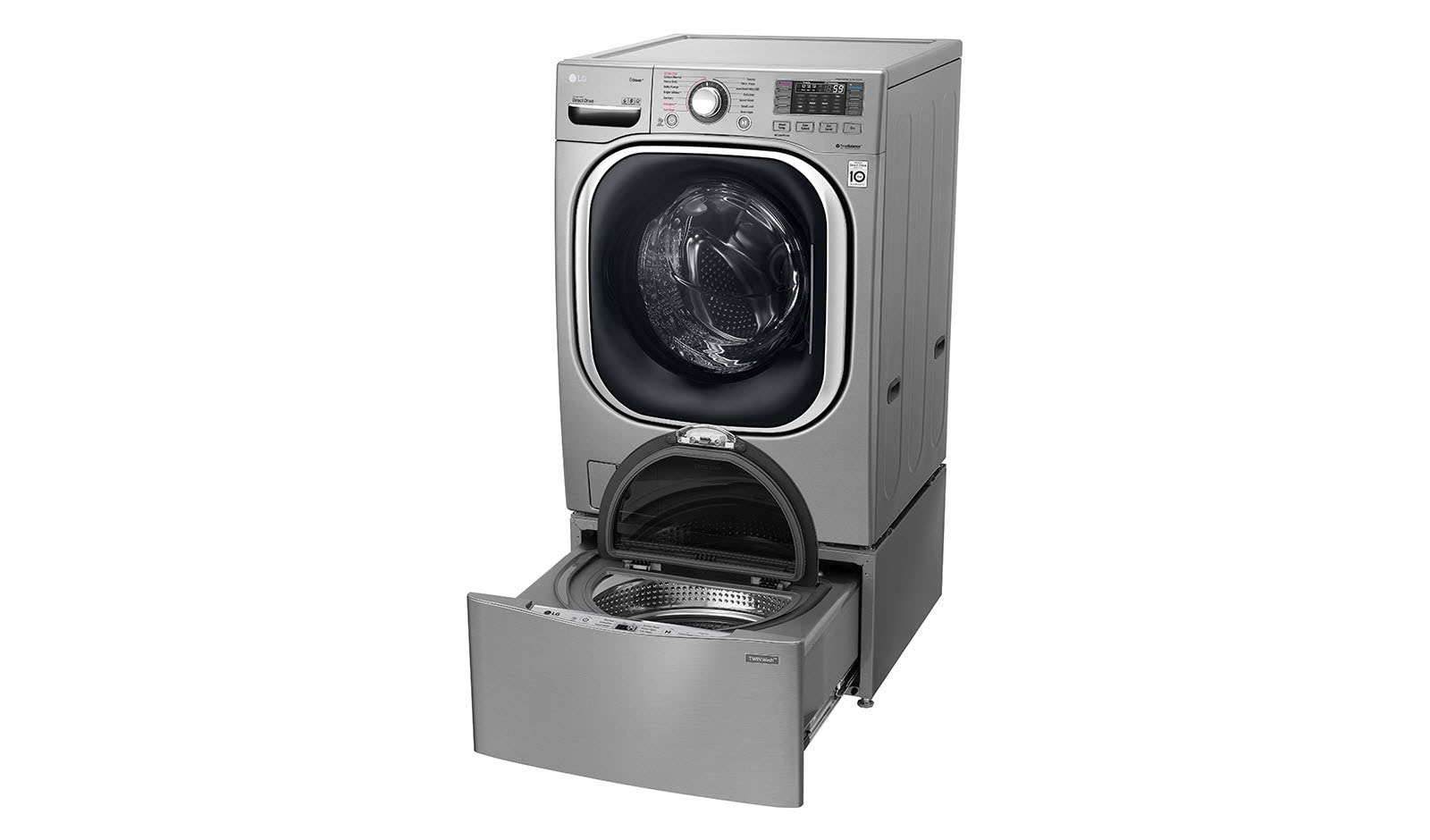 LG TWINWash 雙能洗(蒸洗脫烘) 19公斤+2.5公斤洗衣容量, WD-S19TVD TWINWash
